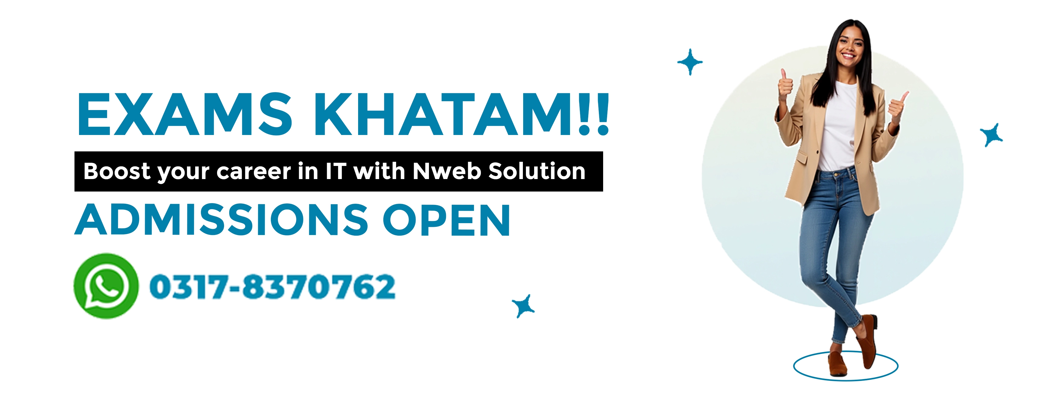📚 Exams Khatam? Ab Time Hai Kuch Naya Seekhne Ka!  🎓 Admissions Open – Start Your IT Career Today!  (Exams khatam tw ab waqt h apny IT career ko boost karny ka Nweb Solution k sath).. www.nwebsolution.net